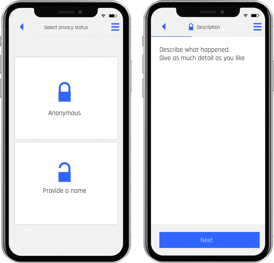 Dispute system design app images showing Elker reporting and feedback system on App Store Dispute system design app images showing Elker reporting and feedback system on App Store