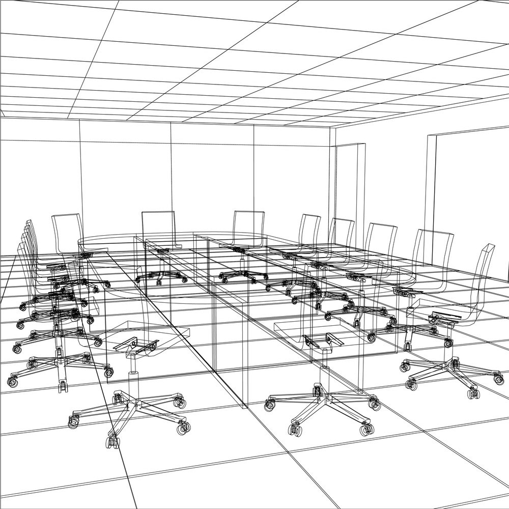 Sketch of a boardroom showing effective set up for facilitation at Resolve Advisors Sketch of a boardroom showing effective set up for facilitation at Resolve Advisors